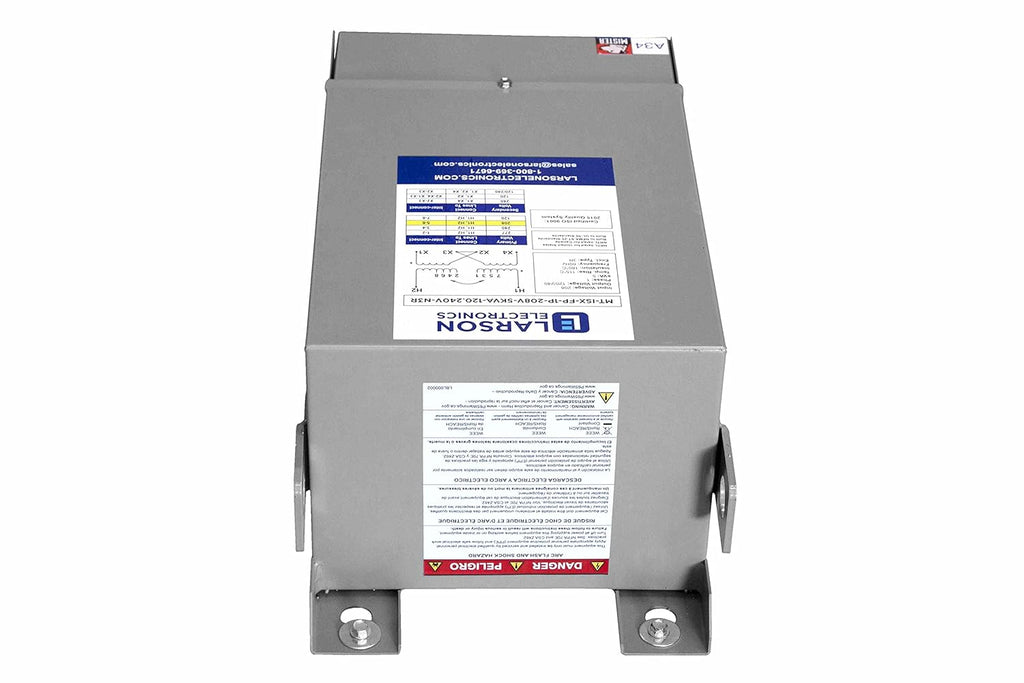 1 kVA Isolation Transformer - 480V Primary - 208V Secondary - NEMA 3R - Fully Potted - 1 Phase