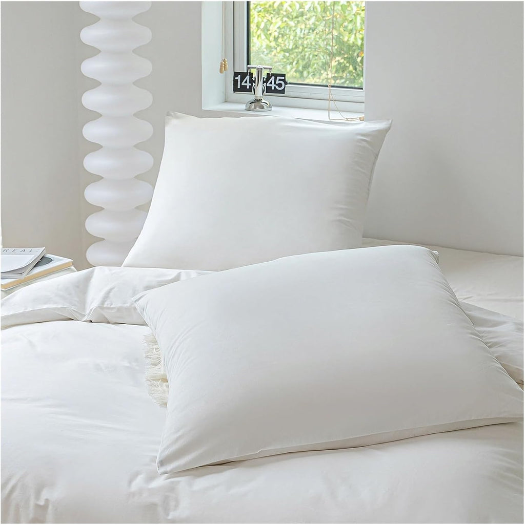MaiyO 3 Piece Bed Sheet Pillowcase Cotton Bedding Solid Color Twin Single Queen Size,duvets