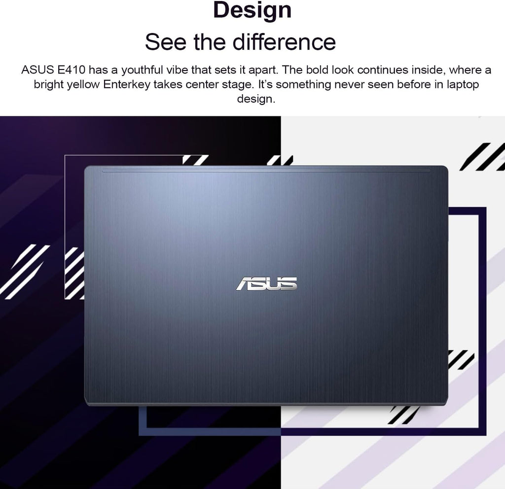 ASUS 14" Laptop, 14" FHD Display, Intel Celeron N4500, 4GB Memory, 64GB eMMC, Touchpad, Webcam, HDMI, Wi-Fi, Windows 11 Home, Quiet Blue