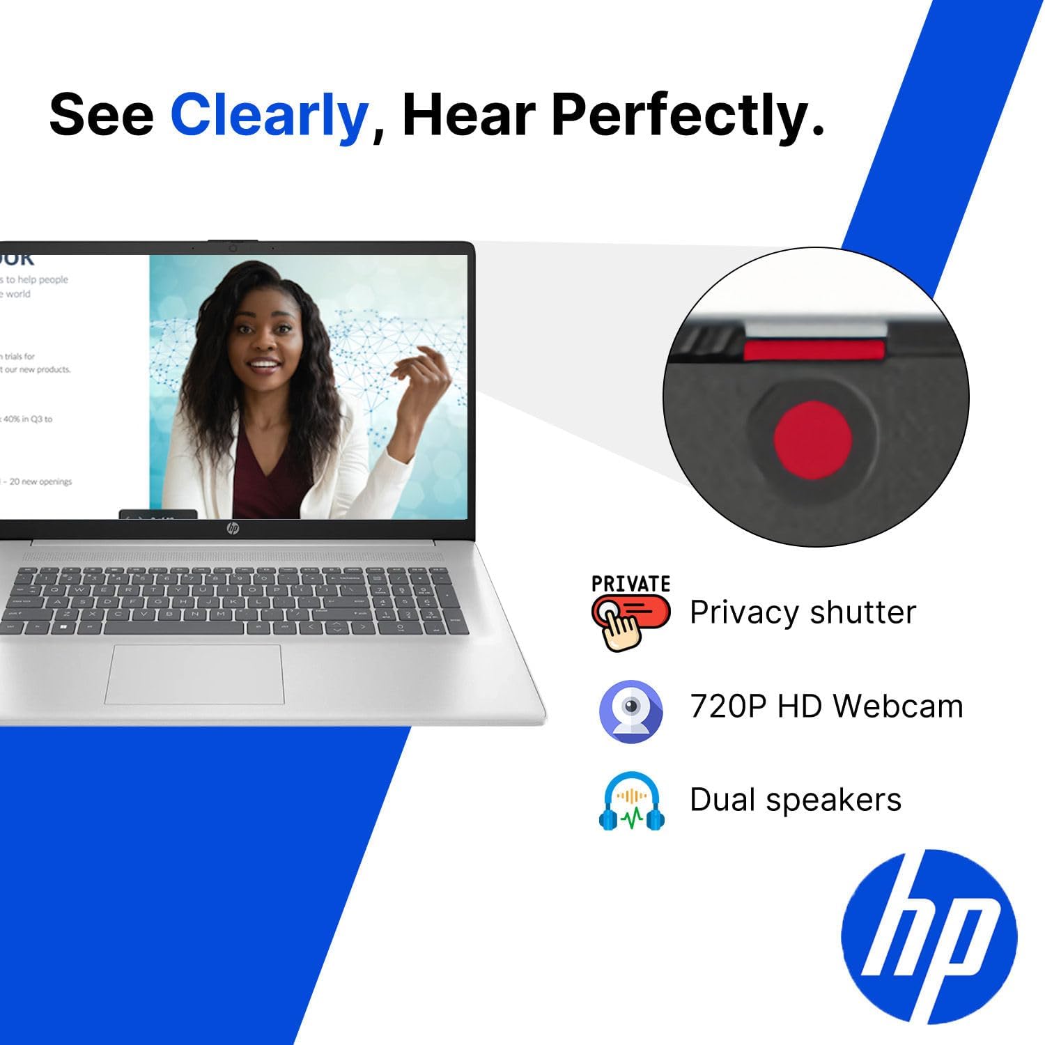 HP 15.6" 2026 Edition FHD Laptop Computer • 13th Gen Intel 8 cores i3 CPU • 8GB RAM • 256GB PCle SSD • Fingerprint Reader • Fast Wi-Fi 6 • Windows 11 • for Business & Student
