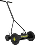 Sun Joe Manual Push Reel Lawn Mower with 9 Adjustable Positions, 14-Inch Cutting Width - Heavy-Duty Yard Trimming Machine for Gardening Care and Maintenance, MJ503M