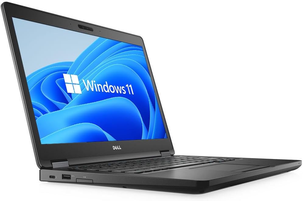 Dell Latitude 5480 14" Business Laptop Computer, Intel Core i7-7600U 2.8 GHz Notebook PC, 16 GB DDR4 RAM, 512 GB SSD, Webcam, HDMI, Windows 11 Pro 64 (Refurbished)