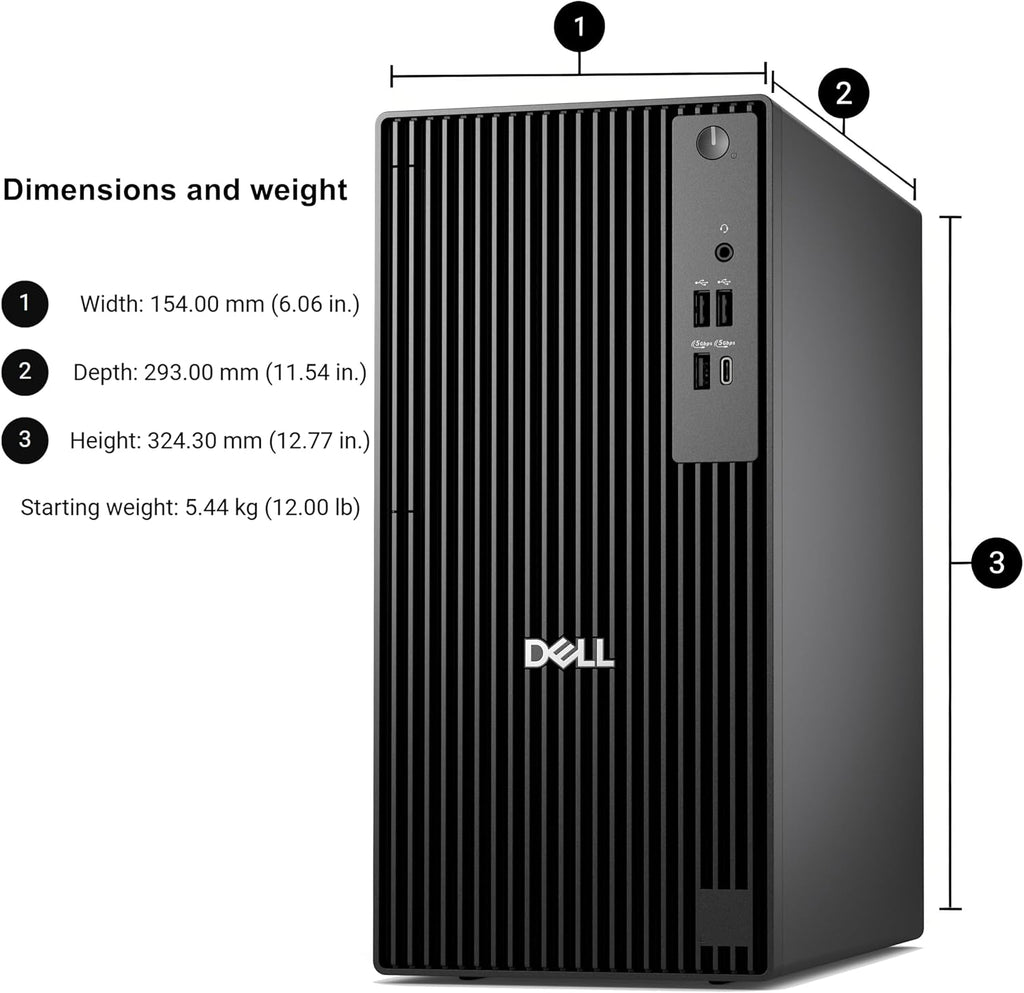 Dell Business Tower Desktop, 14th Gen Intel i5-14500 vPro (14-Core, up to 5.0GHz), 16GB DDR5, 512GB PCIe SSD, Support Dual Monitor, Windows 11 Pro– for Business Productivity & Enterprise