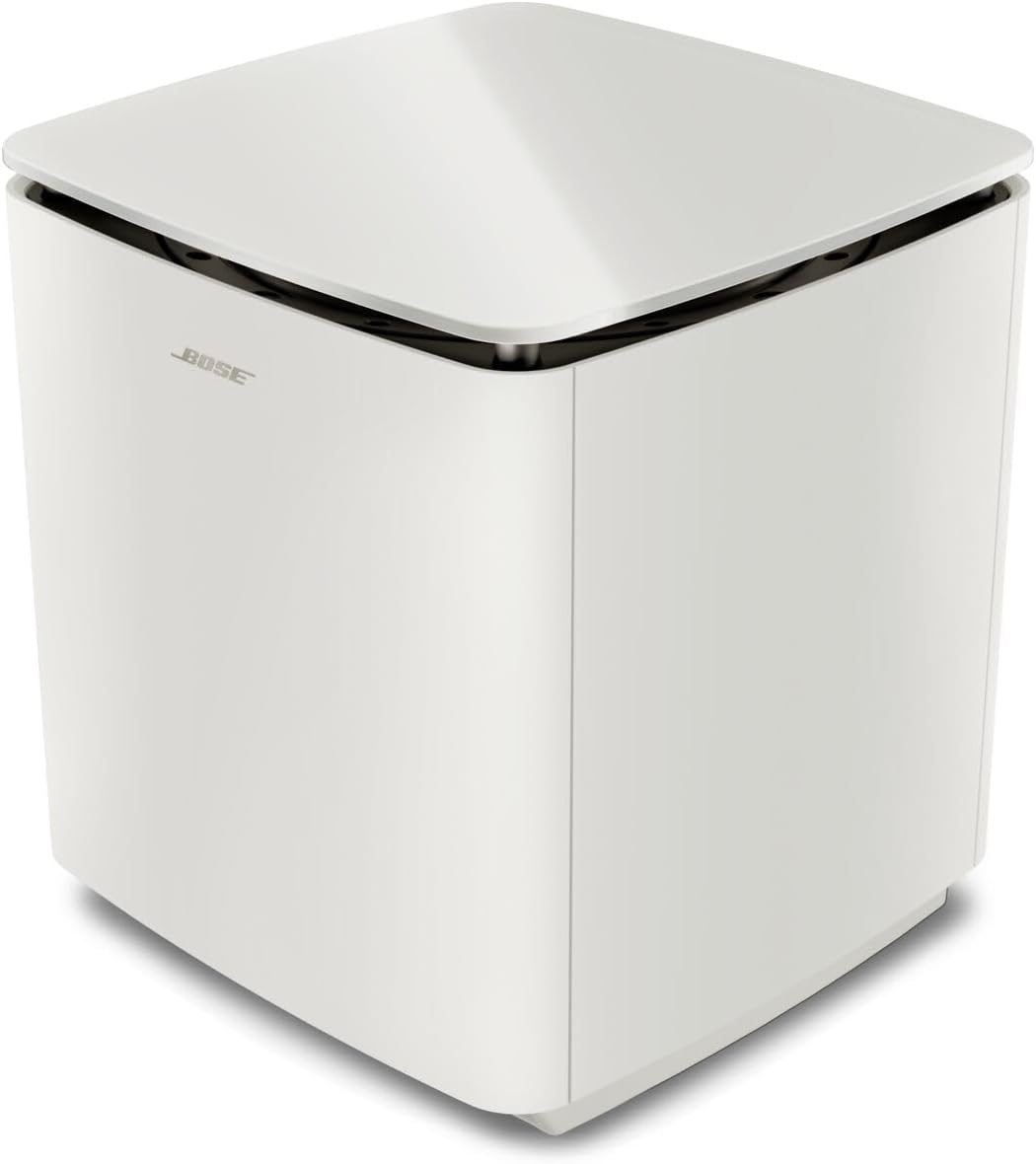 Bose New Lifestyle Ultra Subwoofer, Wireless Home Subwoofer, Perfect for Home Theater Systems, Easy Setup, Deep Bass, White Smoke