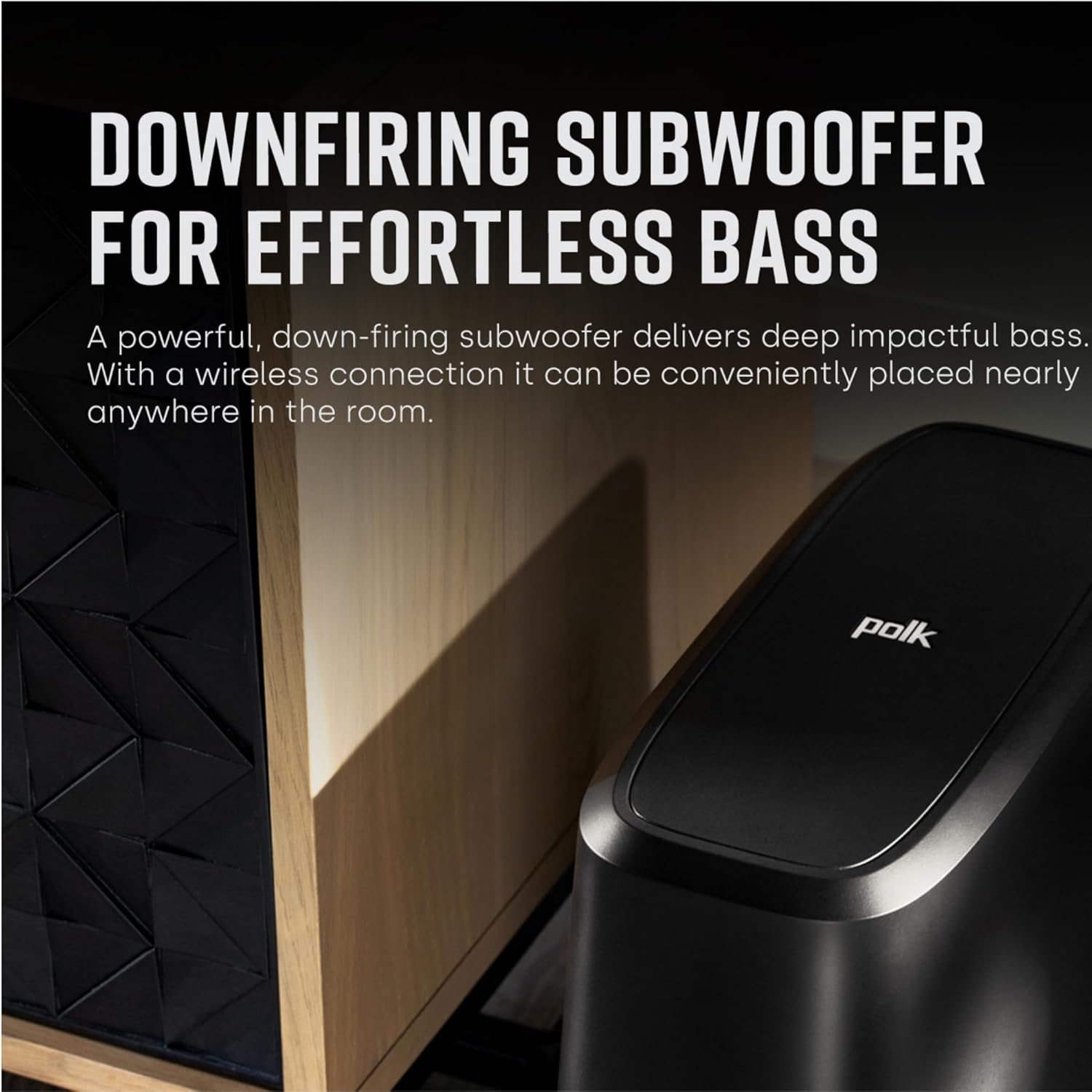 Polk Audio MagniFi Mini AX Sound Bar for TV with Wireless Subwoofer, Dolby Atmos and DTS:X Certified, Polk's patented VoiceAdjust & SDA technologies, Ultra-Compact Design, Easy Setup, Black