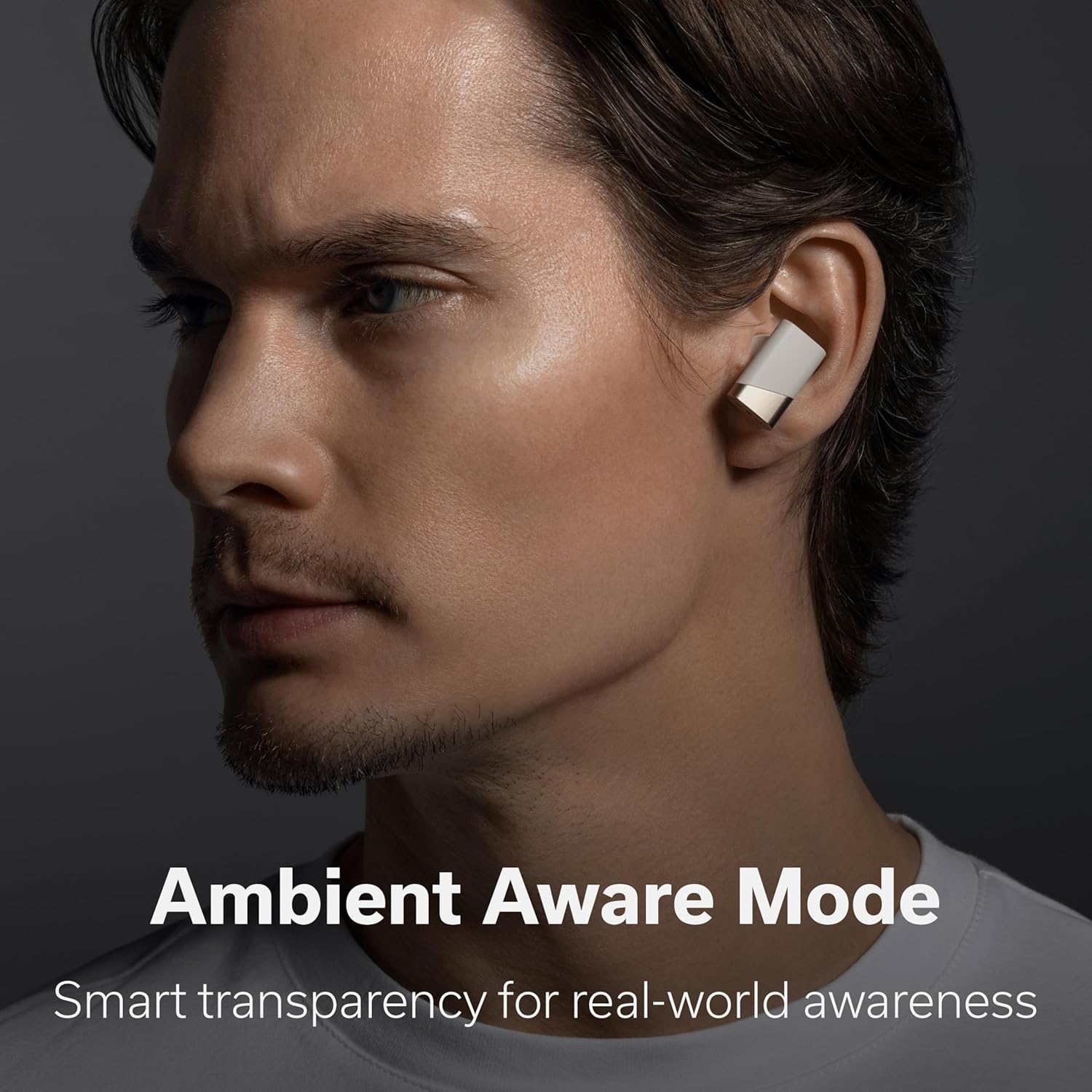 Status Pro X Wireless Earbuds, Triple Speaker Driver, Hi-Res Audio with LDAC, 52dB ANC, 6 Beamforming Mics with VoiceLoom AI for Clearest Calls (Moonbeam)