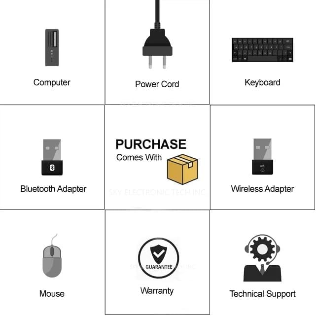 Dell Optiplex 3040 Micro Mini Desktop Computer PC, 6th Gen Core 3.20 GHz, 8GB RAM, 256GB SSD, WiFi, Bluetooth, Keyboard & Mouse, Windows 11 Pro (Renewed)
