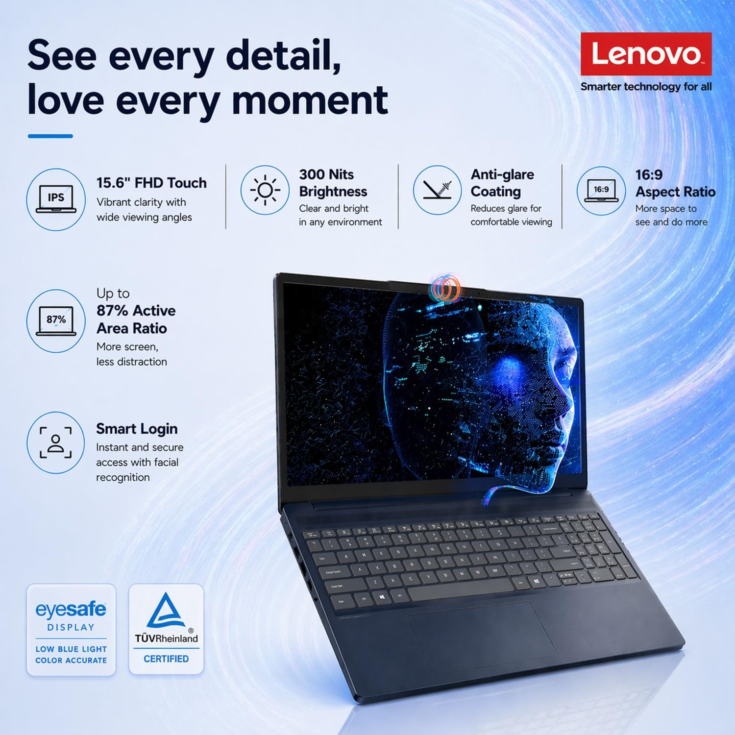 Lenovo IdeaPad Business Laptop, 15.6" FHD Touchscreen Display, Intel 13th 10-Core i5 CPU (Up to 4.6 GHz), 40GB RAM, 1TB SSD, Copilot AI Ready, Wi-Fi 6, Windows 11 Pro with Microsoft Office, WOWPC USB