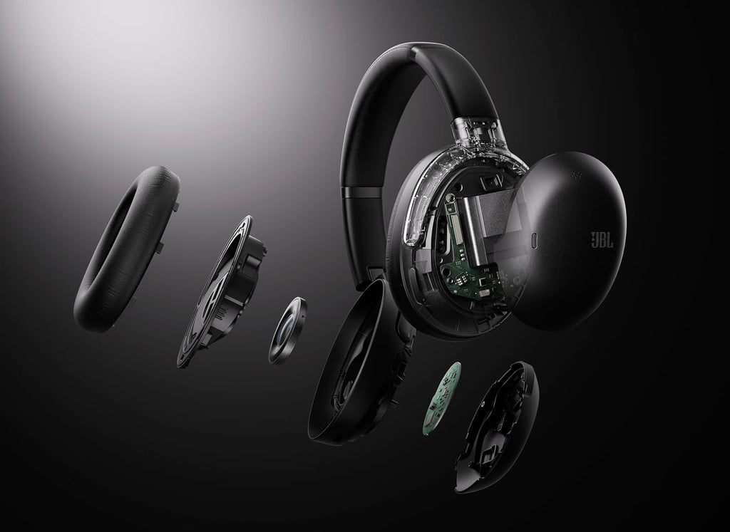 JBL Tour One M3 Smart Tx - Wireless Over-Ear Noise Cancelling Headphones with Smart Transmitter, Hi-Res Audio (3.5mm or USB-C), Spatial 360 Sound with Head Tracking (Black) (Renewed)