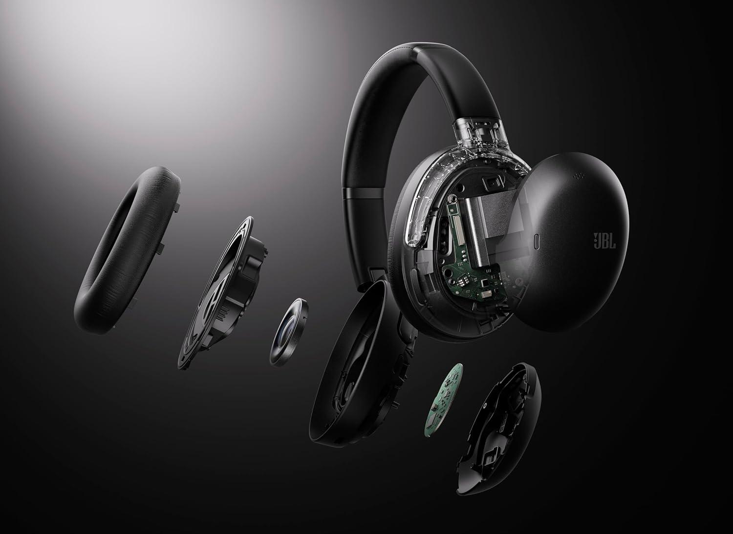 JBL Tour One M3 Smart Tx - Wireless Over-Ear Noise Cancelling Headphones with Smart Transmitter, Hi-Res Audio (3.5mm or USB-C), Spatial 360 Sound with Head Tracking (Black) (Renewed)