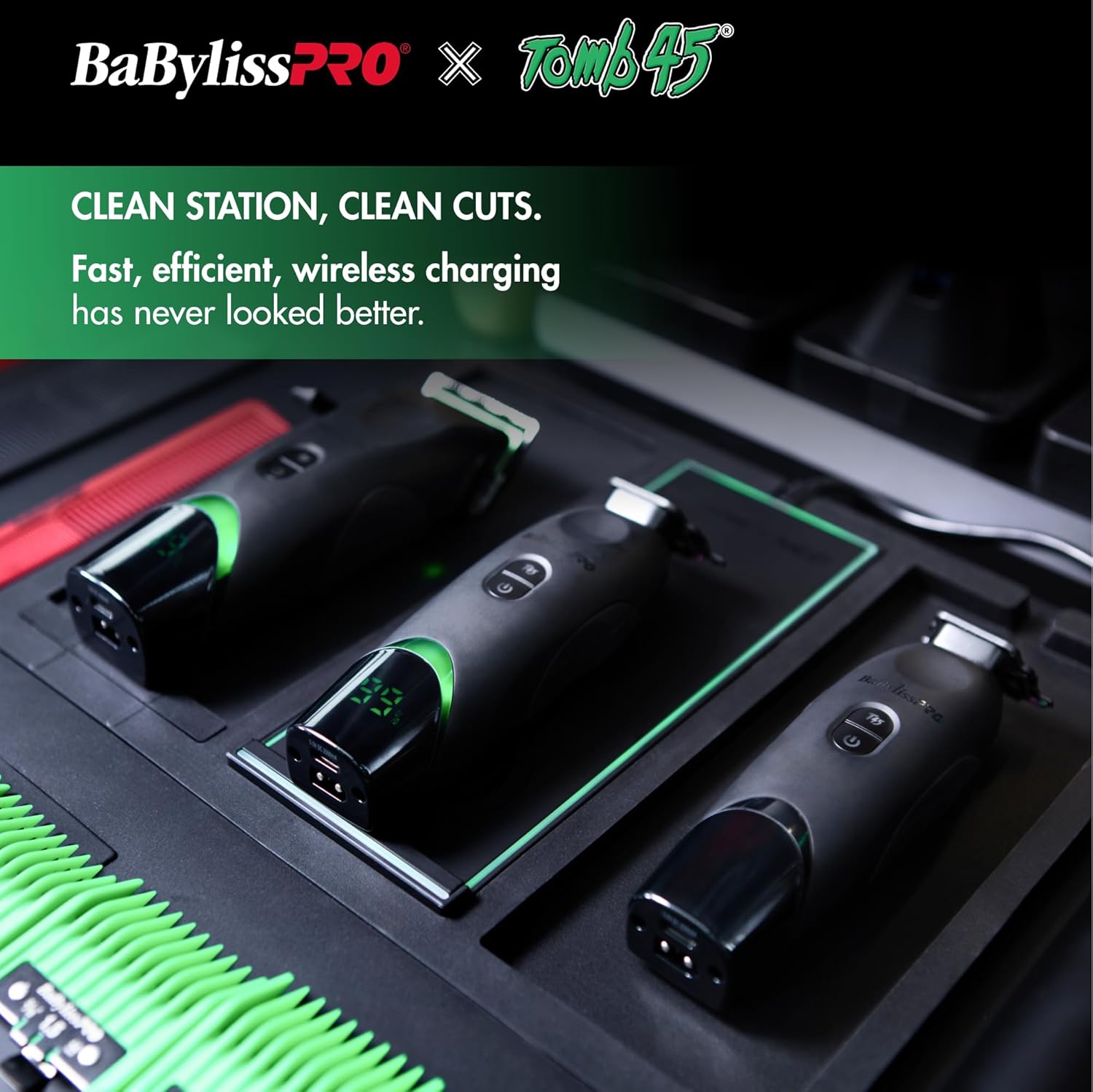 BaBylissPRO x Tomb45 Wireless Charging Hair Clipper