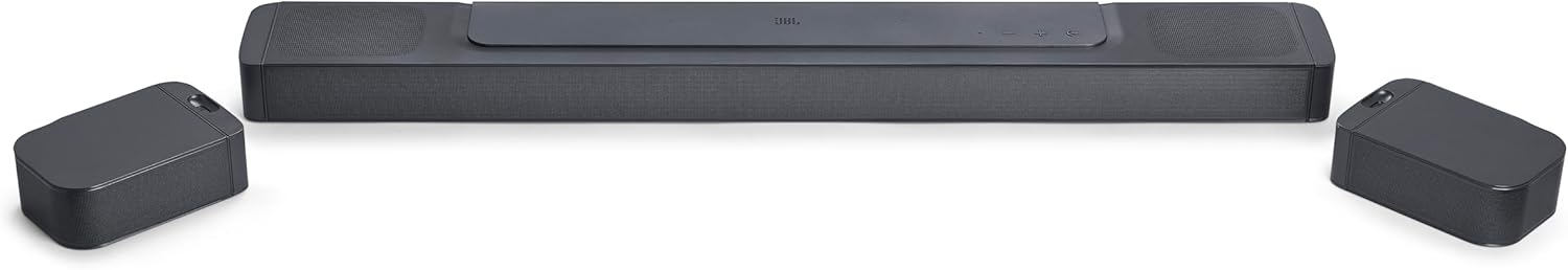 JBL Bar 800-5.1.2-Channel soundbar with Detachable Surround Speakers and Dolby Atmos®, 10” Wireless subwoofer, Built-in Wi-Fi with AirPlay, Alexa Multi-Room Music and Chromecast (Black)