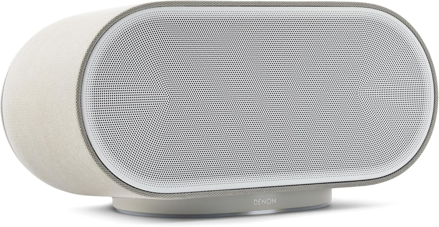 Denon Home 600 Home Speaker, Wireless Speaker with 8-Driver Array & 3D Dolby Atmos Music, HEOS Built-in Multiroom Control, Wi-Wi, Bluetooth, Home Audio Device, AirPlay 2, Stone