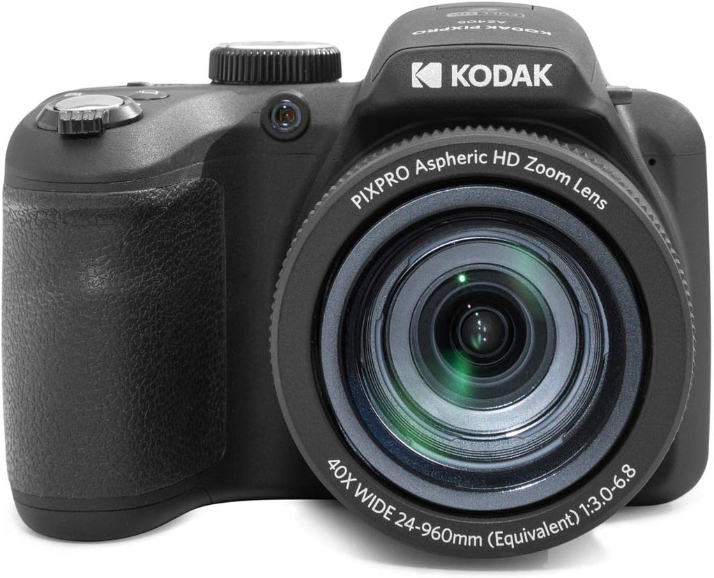 KODAK PIXPRO AZ405-BK 20MP Digital Camera 40X Optical Zoom 24mm Wide Angle Lens Optical Image Stabilization 1080P Full HD Video 3" LCD Vlogging Camera. Bundle with SD Card and Camera