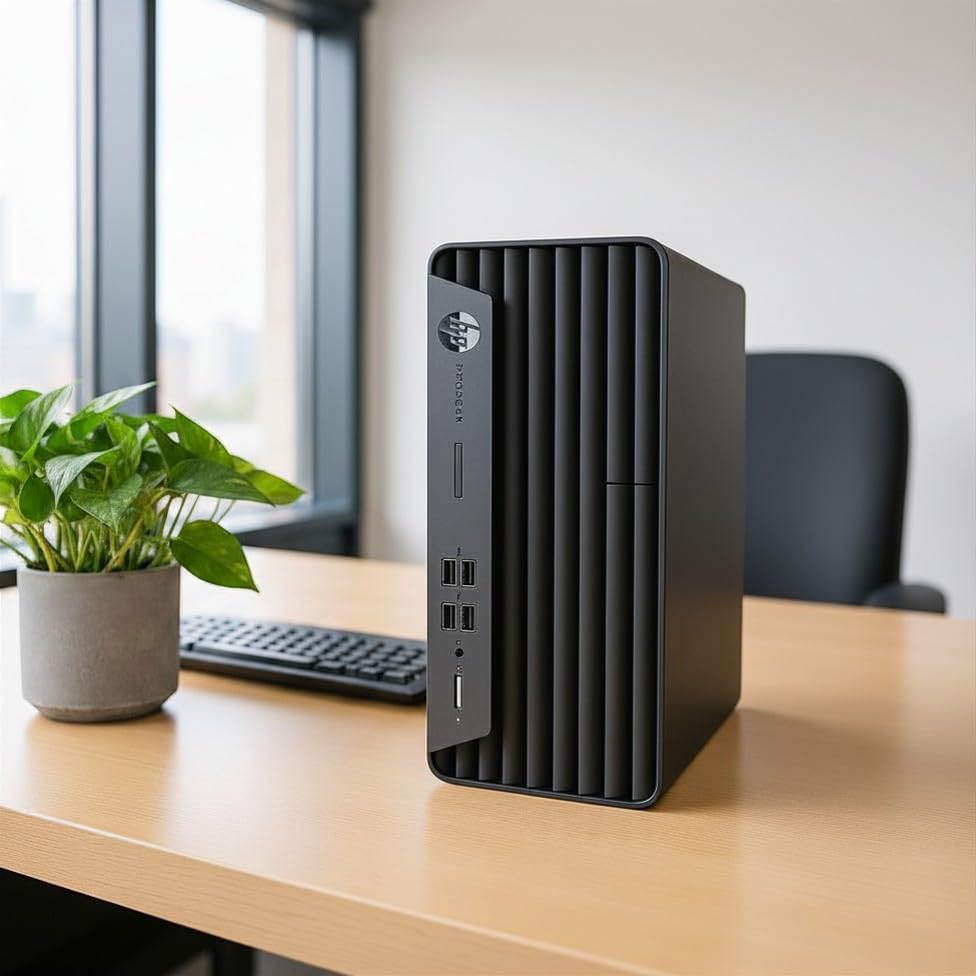 HP ProDesk G7 SFF Desktop Computer, Intel Processor, Dual 4K Display Support| 16GB RAM, 512GB SSD| WiFi| Bluetooth| HDMI, USB, RJ-45| Windows 11 Pro| Wired Keyboard & Mouse| Business & Personal Use