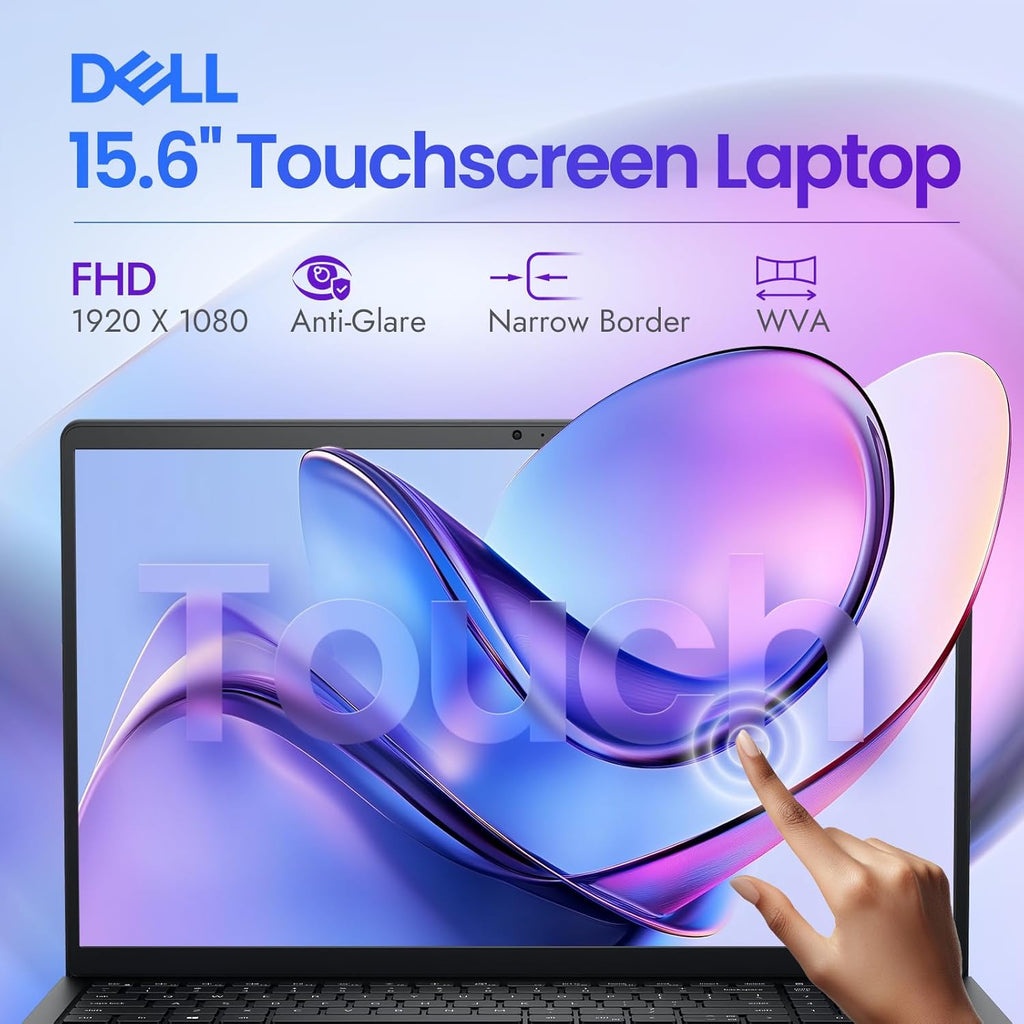 Dell Inspiron 15 3535 Touchscreen Laptop, AMD Ryzen 7 7730U (Beats i7-1355U), 16GB RAM, 512GB SSD, Office 365 for the Web + Windows 11 Pro, 15.6" FHD, Copilot AI, Type-C, 2026 Model