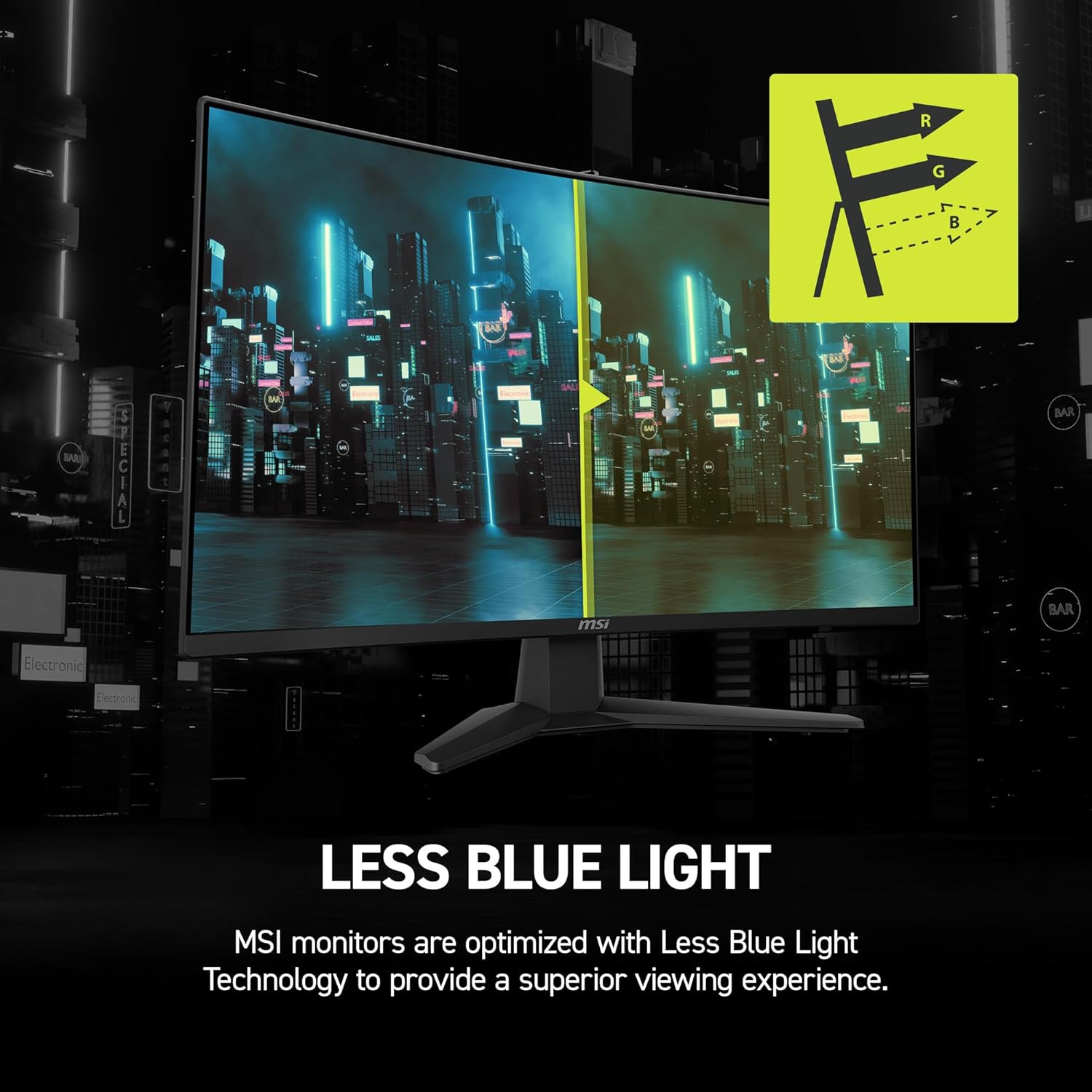 msi MAG 274CF X24 27-inch 1920 x 1080 (FHD) Gaming Monitor, 240Hz, FreeSync Premium, HDR Ready, HDMI, VGA Port, VESA Mountable, Tilt, 4-Side Slim Bezel, 0.5ms, Black