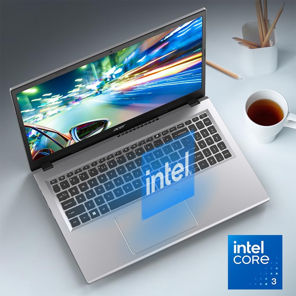 acer Aspire Go 15 AI Ready Laptop | 15.6" FHD (1920 x 1080) IPS Display | Intel Core 3 Processor N355 | Intel Graphics | 8GB DDR5 | 128GB UFS | Wi-Fi 6 | Windows 11 Home in S Mode | AG15-32P-352Z