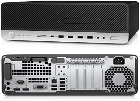 HP EliteDesk 800 G3 SFF Desktop Computer PC, Intel Core i7-7700T, 8 GB RAM, 256 GB SSD, Displayport, Wi-Fi Adapter, Keyboard and Mouse, Windows 11 Pro (Renewed)