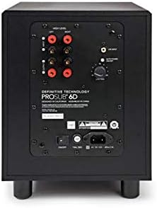 Definitive Technology ProCinema 6D - Compact 5.1 Channel Home Theater Speaker System | 250-Watt Powered Subwoofer Center Channel + 4 Speakers | Sleek Modern Looks Match Any Décor Black