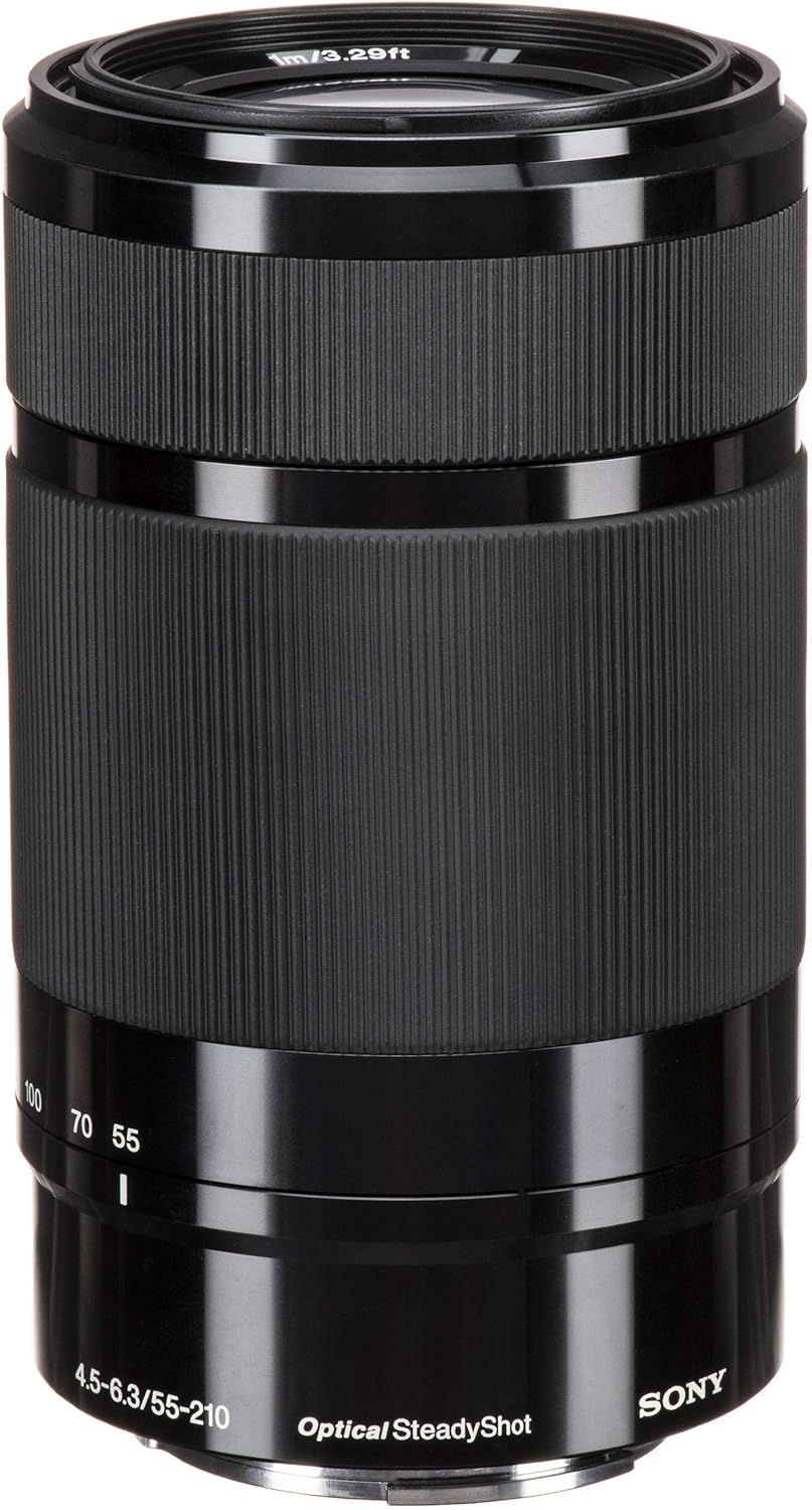 SONY E 55-210mm F4.5-6.3 Lens for SONY E-Mount Cameras (Black) (Renewed)