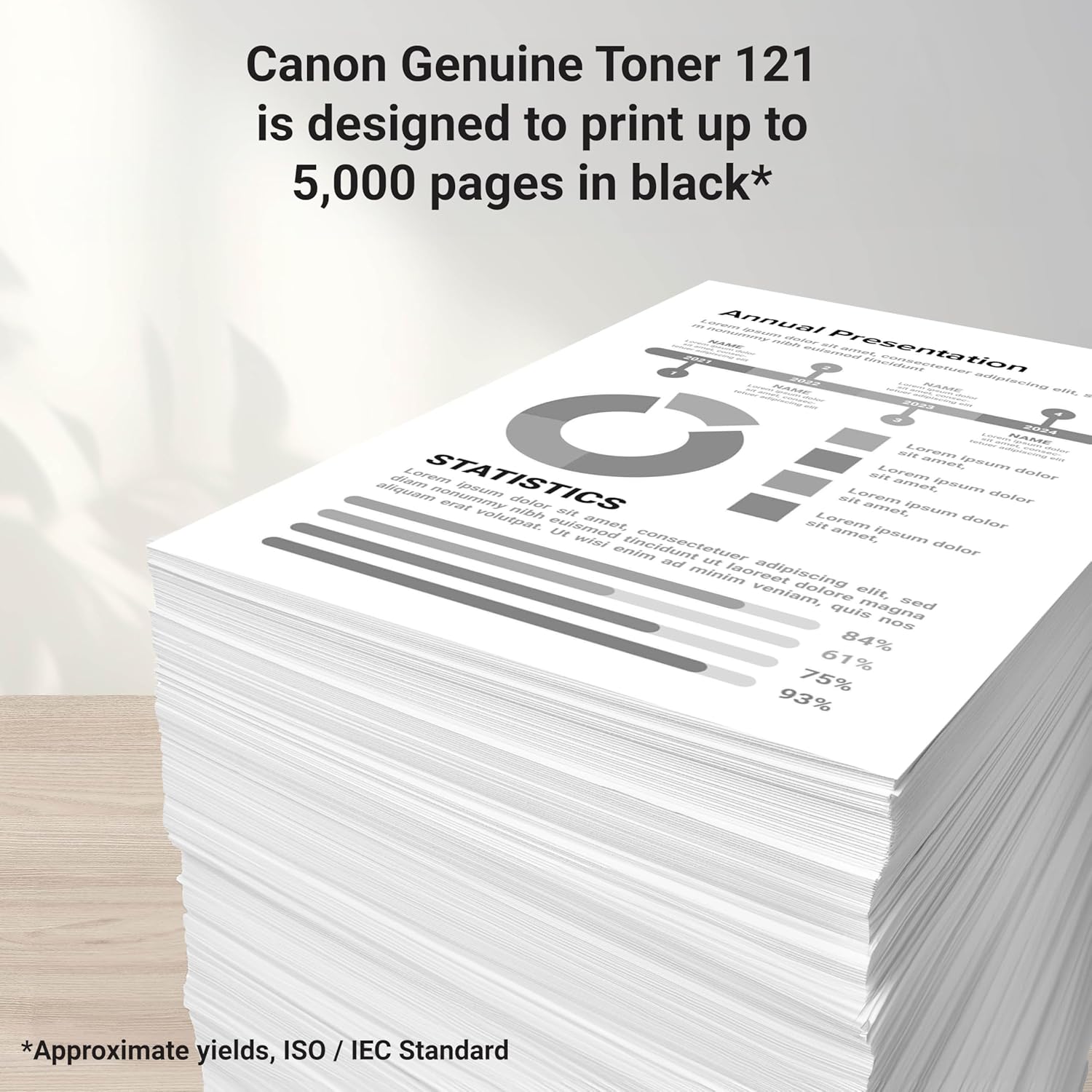 Canon Genuine 121 Black Toner Cartridge Compatible with D1650, D1620