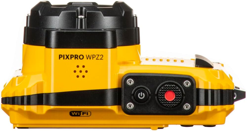 KODAK PIXPRO WPZ2 Waterproof Digital Camera Bundle, Includes: SanDisk 32GB MicroSD Memory Card, Spare Battery and More (5 Items) (Yellow)