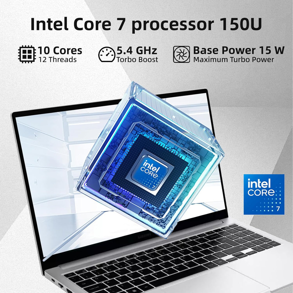 Samsung Galaxy Book4 Business Laptop - 15.6" FHD Display, Intel 10-Core 7-150U(Beats i7 1355U), 16GB RAM, 1TB SSD, Win 11 Pro + Free Office 365 for The Web, Backlit Keyboard, Fingerprint