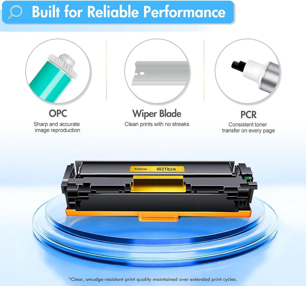 218A 218 Toner Cartridges 4 Pack 3301sdw 3301 3301fdw Compatible Replacement for HP218A 218X for HP Color LaserJet Pro 3201dw 3201 MFP 3301cdw Printer Ink Set with Chip High Yield W2180A (B/C/Y/M)