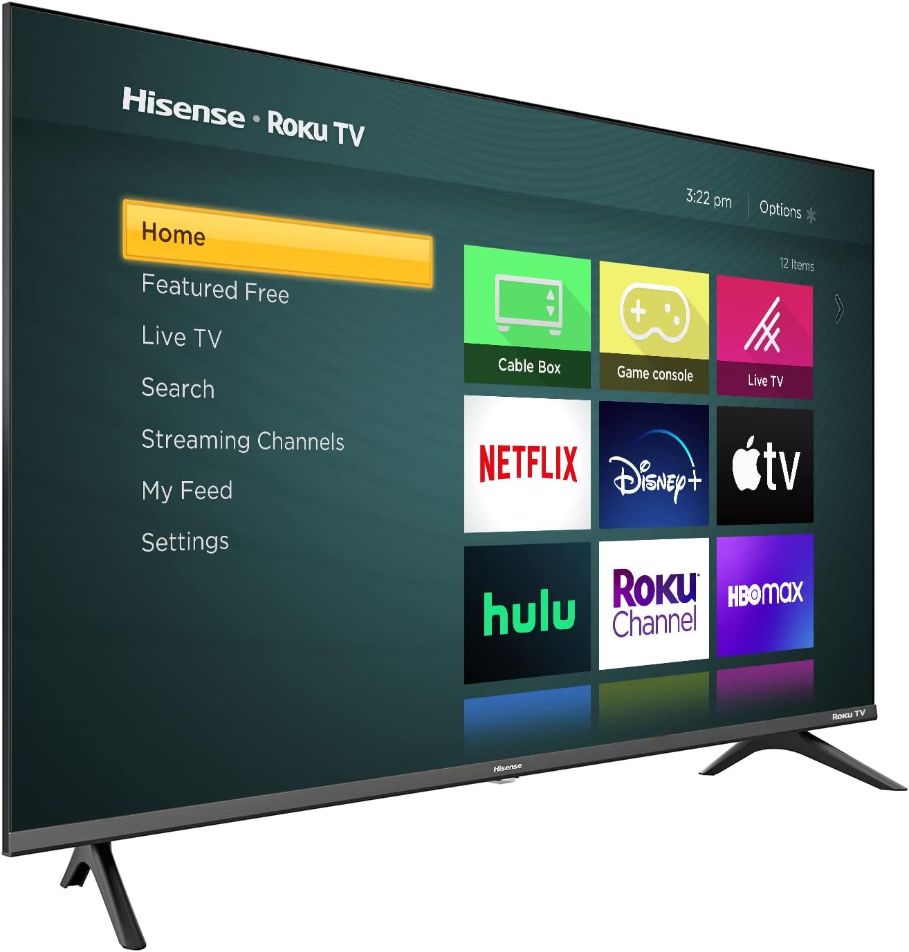 Hisense 43-Inch Class H4 Series LED Roku Smart TV with Google Assistant and Alexa Compatibility (43H4G, 2021 Model)