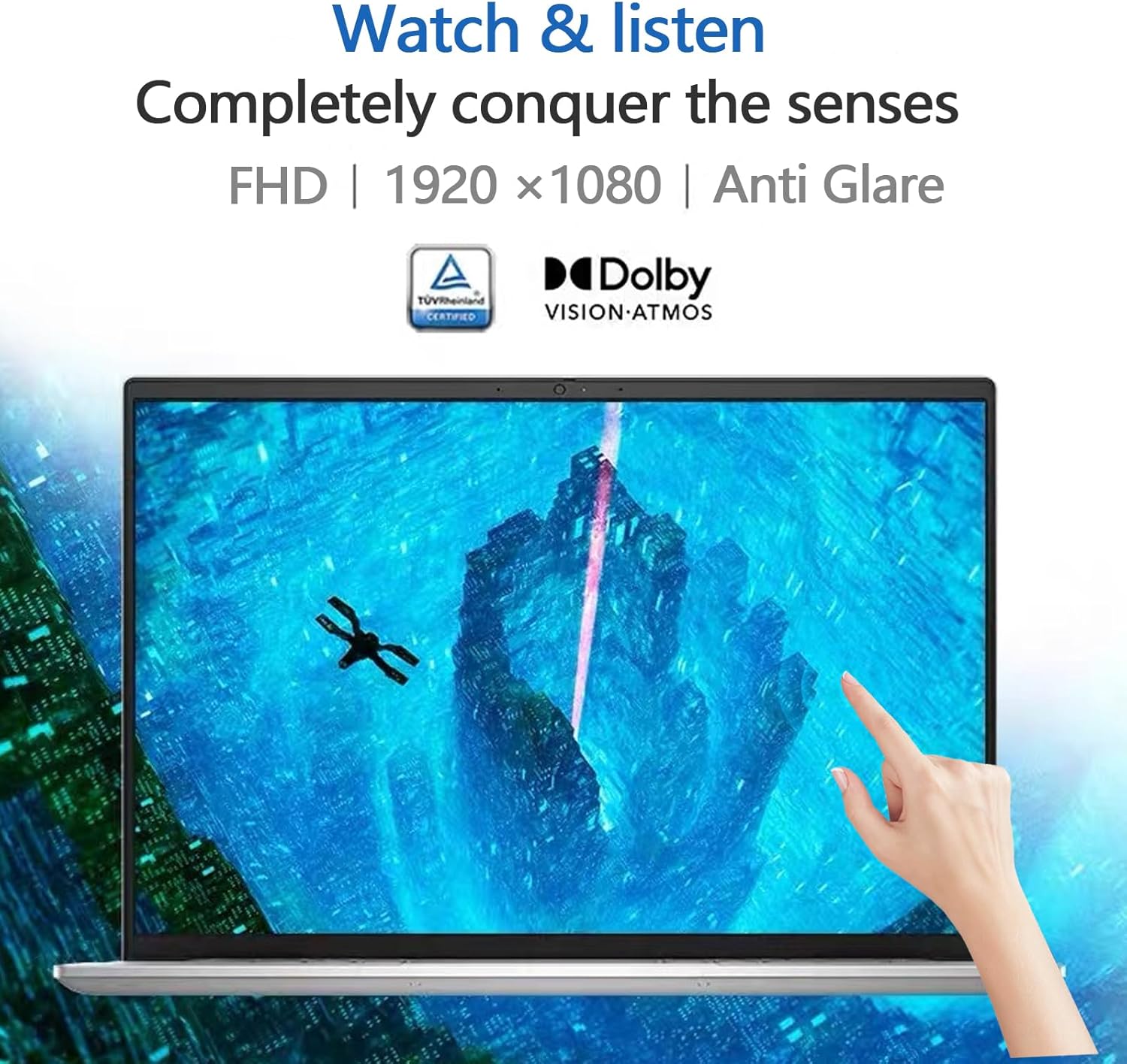 Dell Inspiron 15 3535 Touchscreen Laptop - 20GB DDR4 RAM, 1TB SSD, 15.6" FHD WVA Display, AMD Ryzen 7 7730U,Windows 11 Pro, Copilot, Wi-Fi, Numeric Keypad, Webcam, for Business & Students