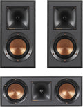 Klipsch R-41M Bookshelf Speakers (Pair) and R-52C Center Channel Home Theater Bundle
