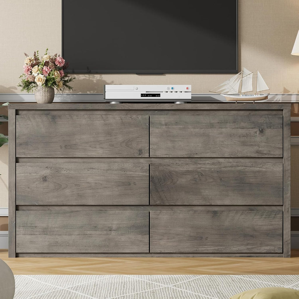 GarveeHome 7 Drawer Dresser for Bedroom, Wide Modern Chest of Drawers, Large Wood Dresser Wooden Storage Organizer for Living Room, Hallway Entryway