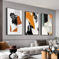 Canvas Wall Art Aesthetic Abstract Graffiti Large 32" X 24" Set of 3 Minimalist Wall Decor Modern Nature Art Posters Prints Frame Wall Art For Living Room Bedroom Bathroom Kitchen Office