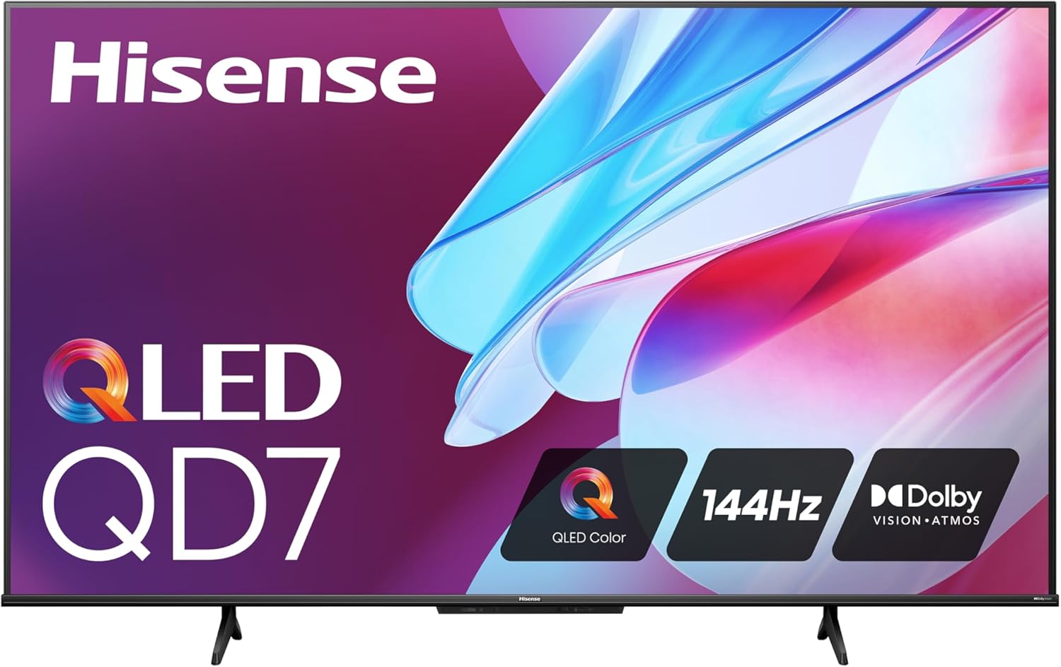 Hisense 65-Inch Class QD7 Series QLED 4K UHD Google Smart TV (65QD7N) - QLED, Native 144Hz, Motion Rate 240, Direct Full Array, Game Mode Pro, Alexa Compatibility