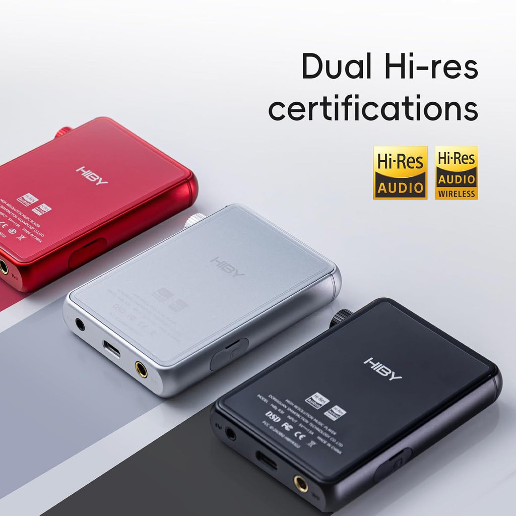 HiBy R3 II 2025 Hi-Res Audio Player - Dual DAC Chips, MQA Decoding, Qobuz/Tidal Player with Bluetooth 5.1, 3.5mm SE/4.4mm BAL Ports | Up to 2TB Expandable Storage