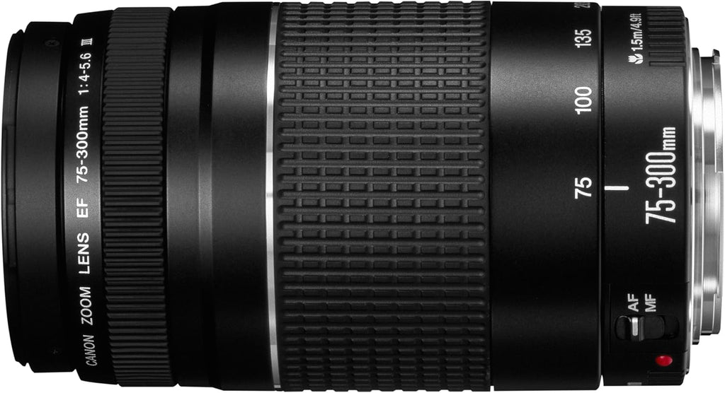 Canon EF 75-300mm f/4-5.6 III Telephoto Zoom Lens (Black)