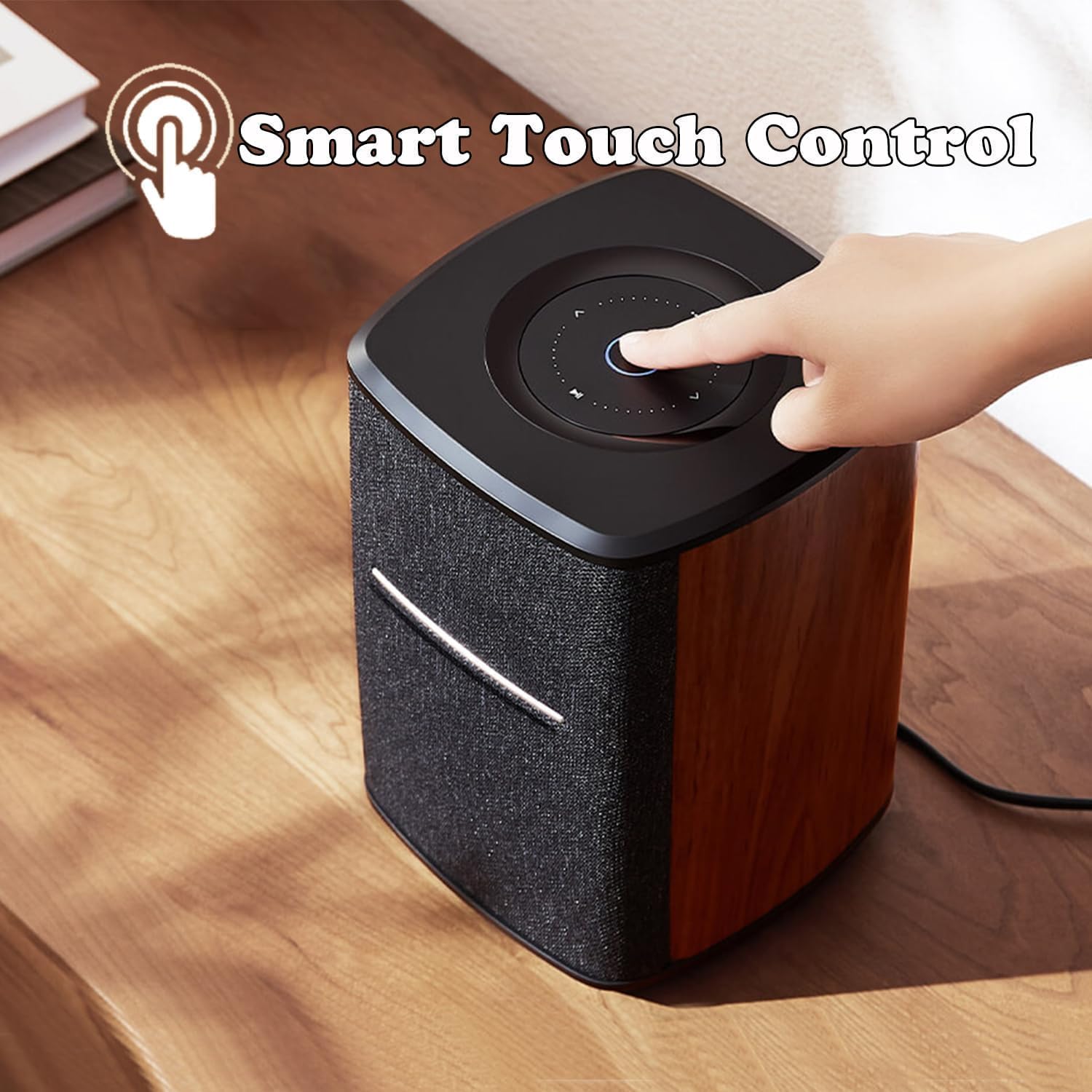 Edifier WiFi Smart Speaker Without Microphone, Compatible with Alexa, Supports AirPlay 2, Spotify Connect, Tidal Link, 40W RMS One-Piece Wi-Fi and Bluetooth Sound System, No Mic, MS50A