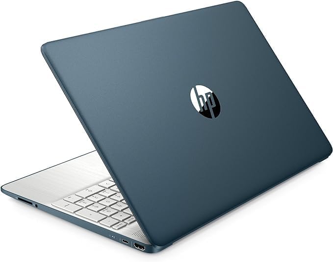 hp 15.6" Portable Laptop, HD Display, Intel Quad-Core Processor, 16GB RAM, 128GB Storage, Wi-Fi 6, Webcam, HDMI, Numeric Keypad, Windows 11 Home, Blue