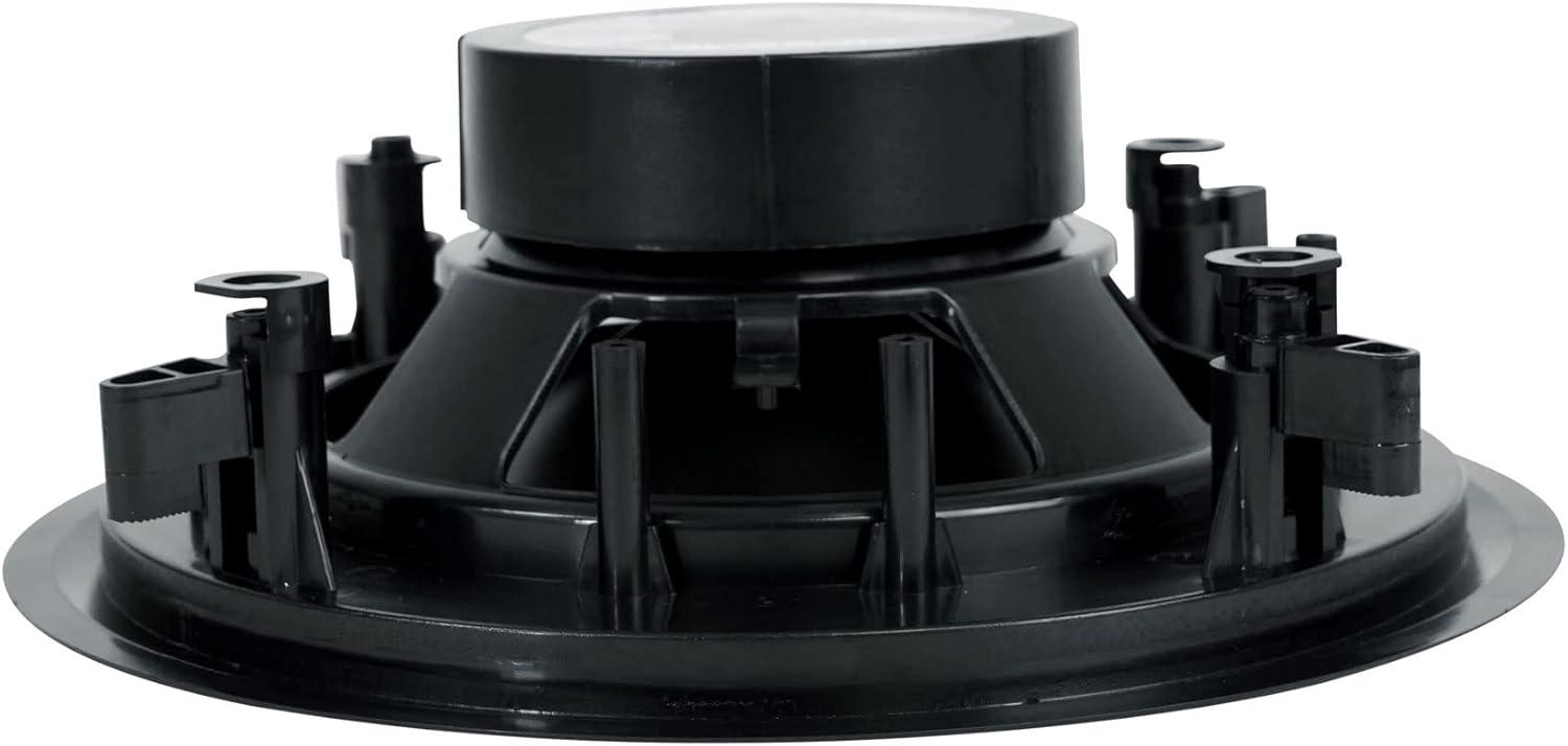 Rockville HC85-16 Black 8 in 700 Watt in-Ceiling Home Theater Speakers 16 Ohm, Aimable Tweeter, Paintable Grills, High Power, for Home Audio Systems, 6-Piece