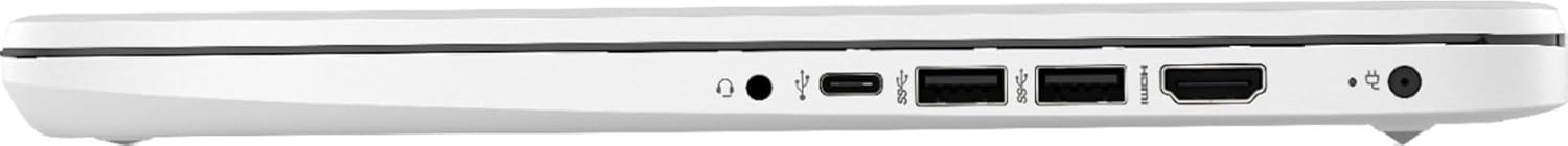 HP 2025 Laptop | 14-DQ300 | 14" 1366 x 768 | Intel-2 Core Celeron N4500 | Intel UHD Graphics | 16GB DDR4 | 512GB SSD+64GB eMMC | Windows 11 Home | Wi-Fi 6 - Bluetooth 5-720p Camera - Snowflake White