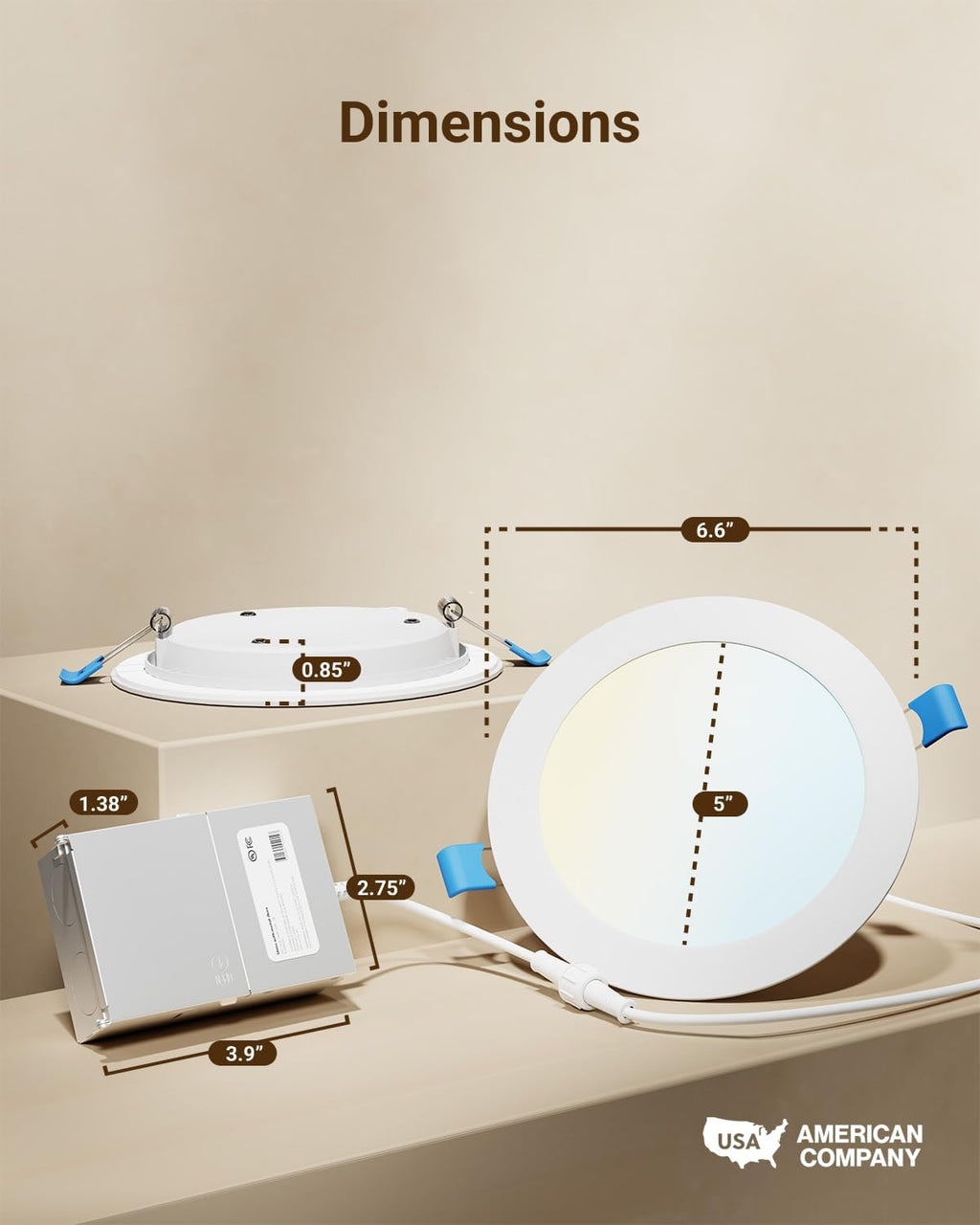 Sunco 24 Pack 6 Inch LED Recessed Light, Canless Ceiling Lights Slim with Junction Box, 1200 LM, 14W (100W Equivalent), Selectable CCT 2700K/3000K/4000K/5000K/6000K, Dimmable, Wafer Thin ETL