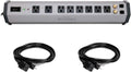 Furman PST-8 Power Station Home Theater Power Conditioner with (2) Extension Cable Bundle
