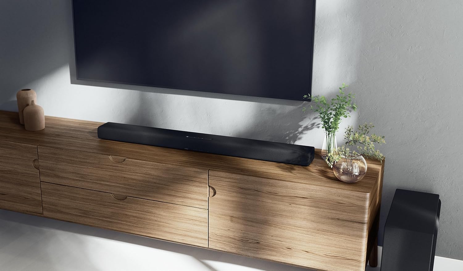Yamaha True X BAR 50A 5.1 Home Theater Bundle, Includes True X BAR 50A | Dolby Atmos Sound Bar with Wireless Subwoofer + Two True X 1A Wireless Surround Sound Speakers, Bundle