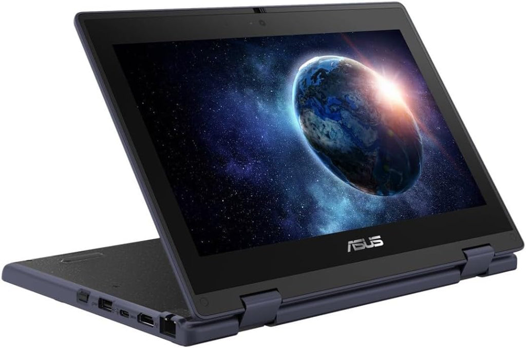 Asus BR1102FGA-YS14T 11.6" Touchscreen 2 in 1 - Rugged & Spill Resistant Notebook - HD 1366 x 768 - Intel Celeron N100 Quad-core (4 Core) - 4 GB On-board Memory - 128 GB SSD - Win11 Pro - Mineral Gray