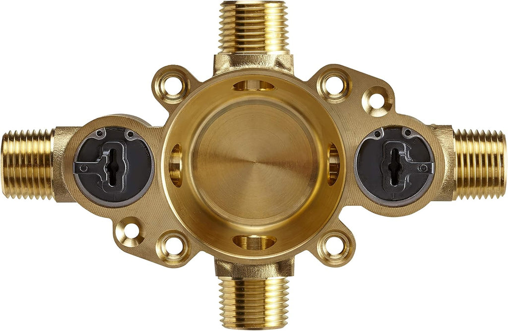 KOHLER K-8304-KS-NA Rite-Temp Pressure-Balancing Valve Body and Cartridge Kit with Service Stops, Shower Valve System, 5.0 GPM, Simple Installation & Maintenance