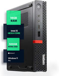 Lenovo M720Q ThinkCentre Mini PC | Windows 11 Pro | Intel i5-8400T | 16GB RAM + 500GB NVME | 5G WiFi + BT | Home or Office Micro Desktop Computer (Renewed)