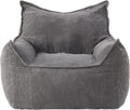 EBENCHICO Giant Bean Bag Chair Sofa for Adults Teens, Comfy Corduroy Large Bean Bag Chairs with Armrests for Bedroom Living Room, Adult BeanBag Lazy Sofa Couch Chairs with Filler Included