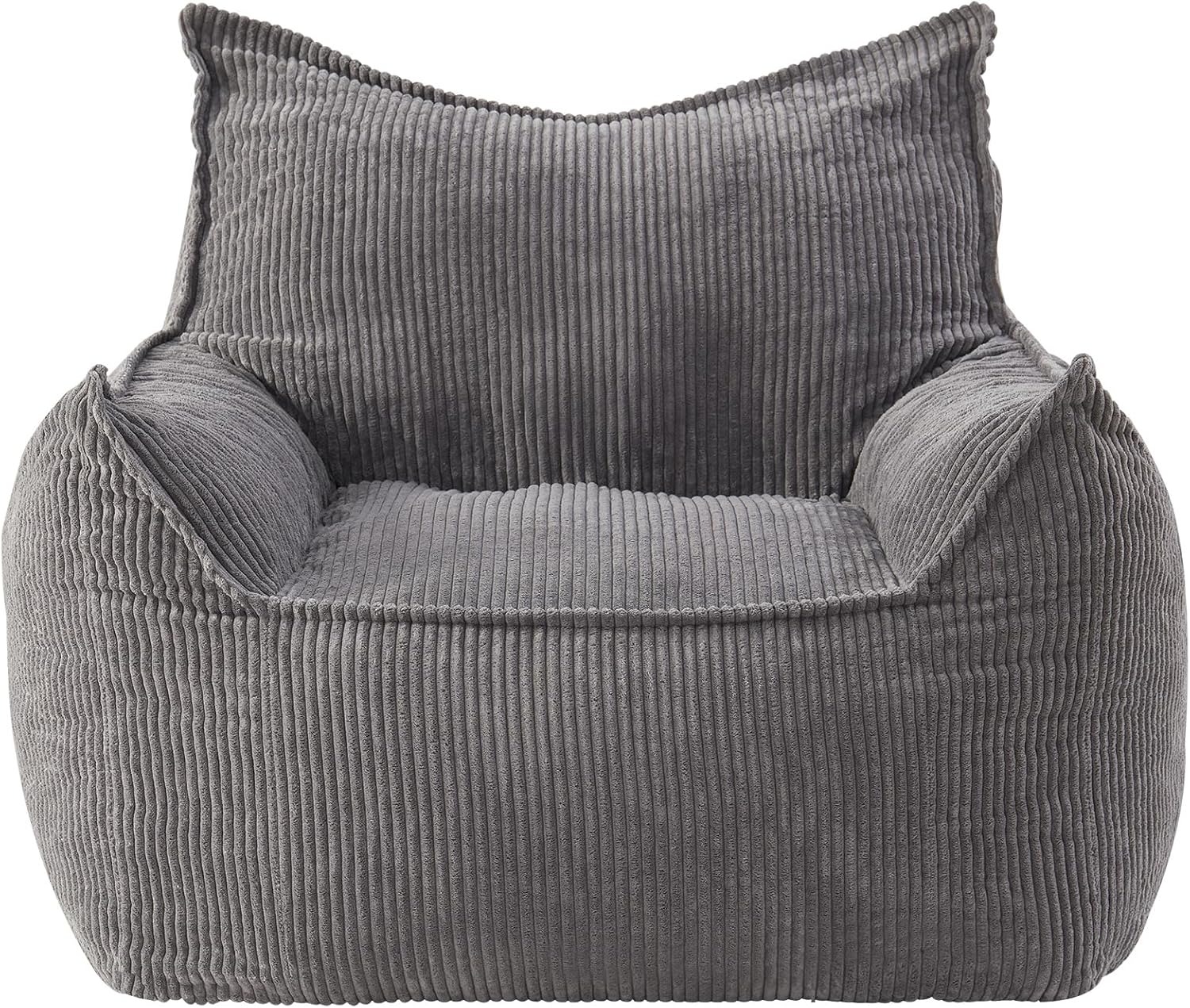 EBENCHICO Giant Bean Bag Chair Sofa for Adults Teens, Comfy Corduroy Large Bean Bag Chairs with Armrests for Bedroom Living Room, Adult BeanBag Lazy Sofa Couch Chairs with Filler Included