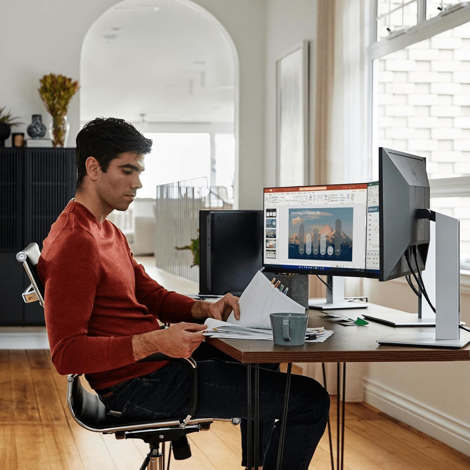 HP ProDesk 400 SFF Business Desktop Computer, Intel CPU, 16GB RAM, 1TB HDD + 256GB PCIe SSD, Dual 4K Display Support, Type-C, DisplayPorts, Wi-Fi, HDMI, Wire Keyboard & Mouse, Windows 11 Pro